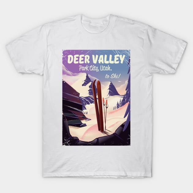 Deer Valley Park City Utah USA T-Shirt by nickemporium1